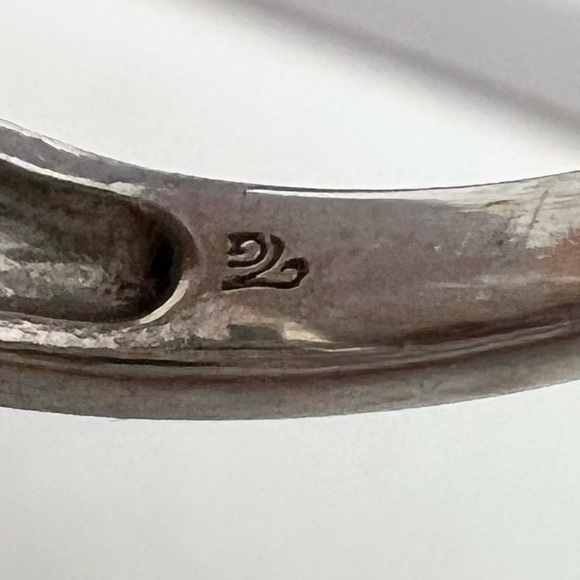 18K Solid White Gold Tanzanite Diamond Ring Sz 5.5 - Picture 16 of 16